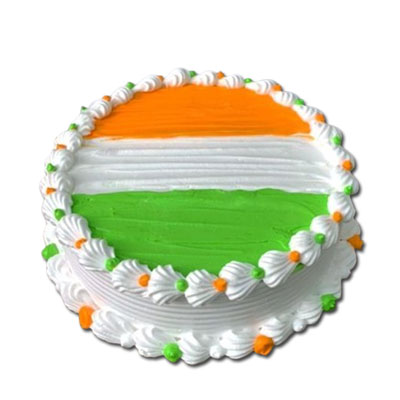 "Tiranga cake -1 kg - code NC27 - Click here to View more details about this Product